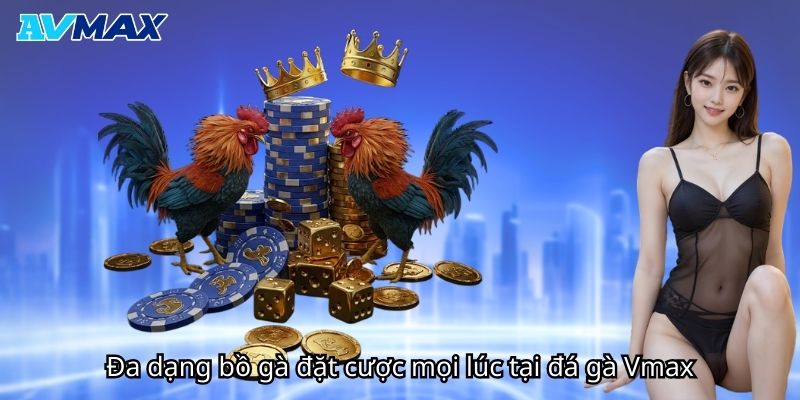 Đa dạng bồ gà đặt cược mọi lúc tại Vmax